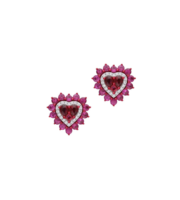 Ruby earrings