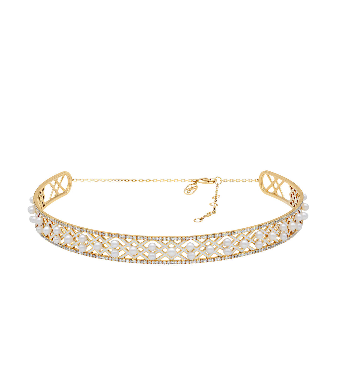 ALMA ivory midi choker | Al Fardan Fine Jewellery