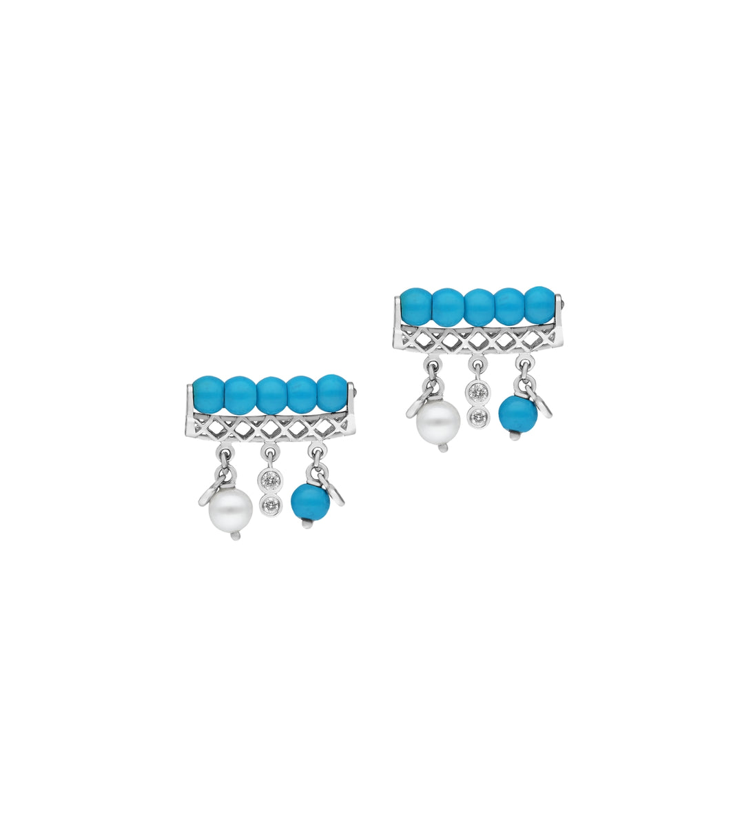 MIRA turquoise earrings | Al Fardan Fine Jewellery