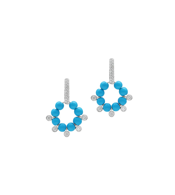 Aura turquoise earrings