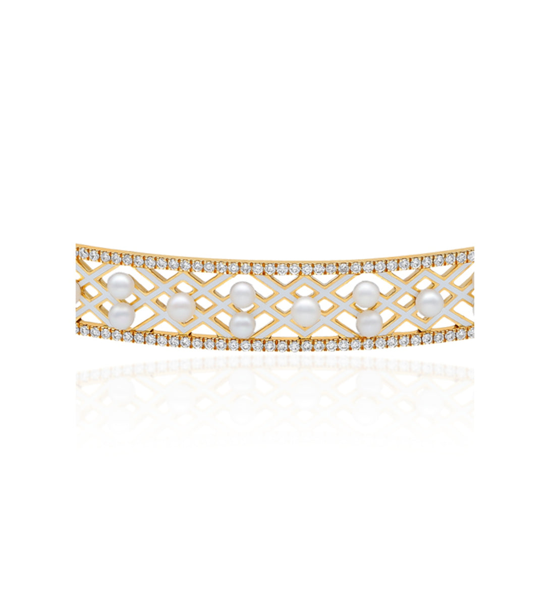 Ivory white chokers | Al Fardan Fine Jewellery